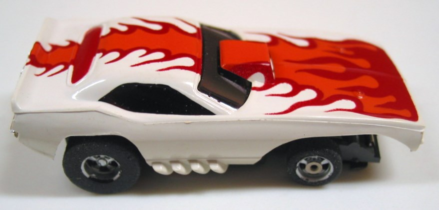 AFX Screeecher Plymouth Cuda Funny Car Screecher Slot Car with Side Flames 