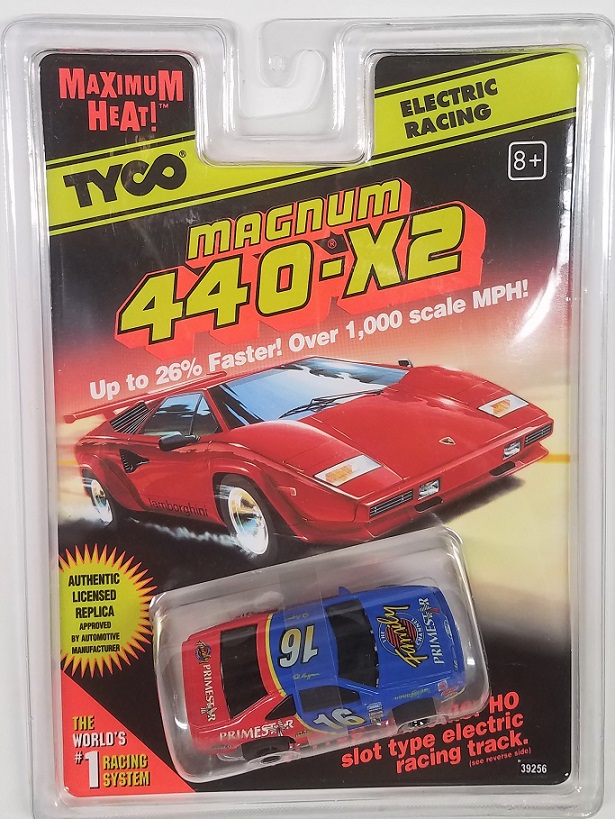 TYCO Mattel 440-X2 White Lamborghini HO Slot Car TYC15017B 